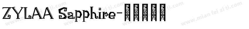 ZYLAA Sapphire字体转换